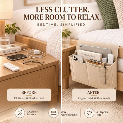 🛏️ Bedside Storage Caddy – Keep Your Space Organized