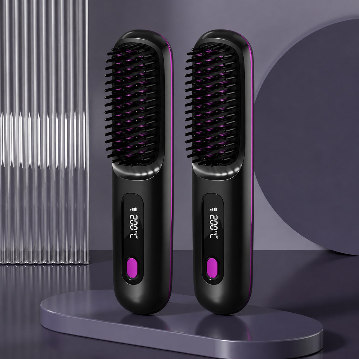 Cordless Portable Heated Straightening Brush