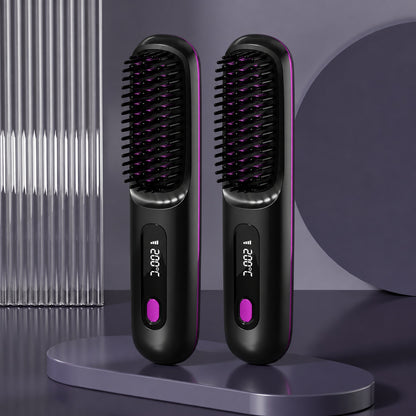 Cordless Portable Heated Straightening Brush