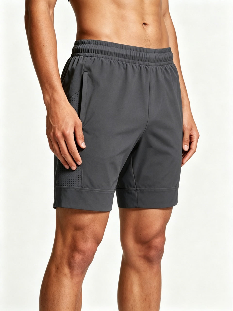 2-in-1 Men's Quick-Dry Running Shorts with Built-in Liner