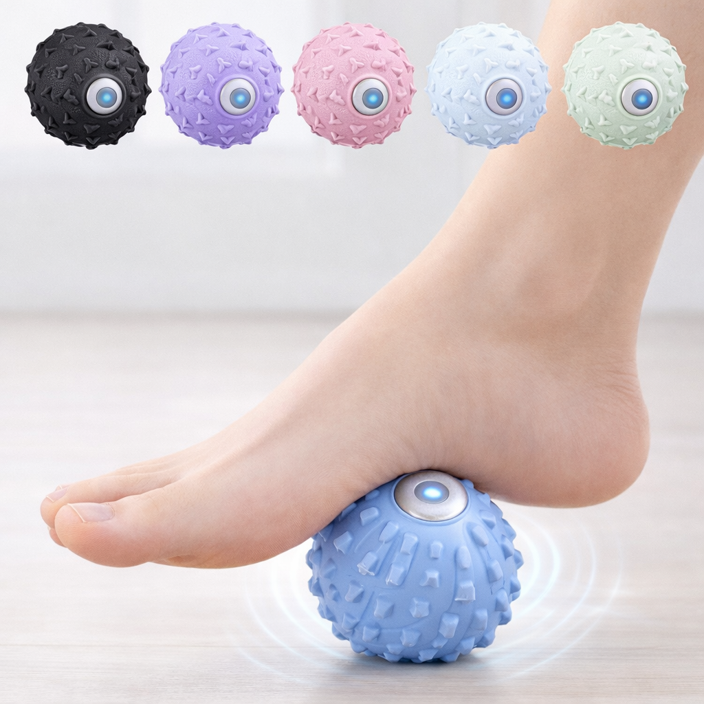 Vibrating Deep Tissue Massage Ball – High-Intensity Pain Relief Portable Muscle Massager for Fascia, Physical Therapy & Recovery