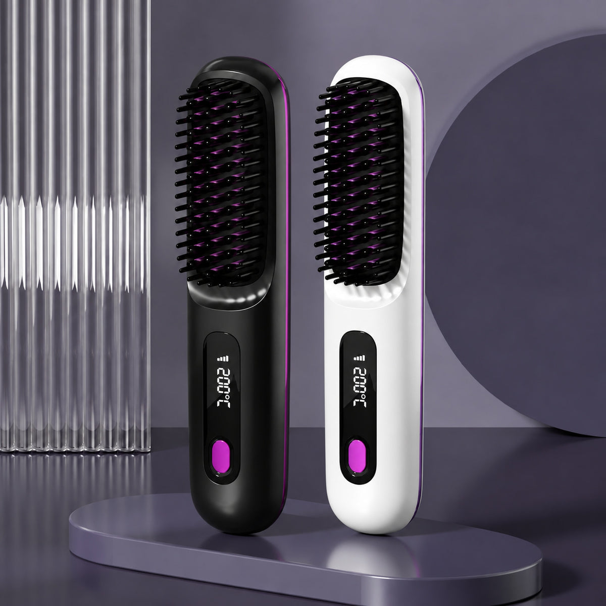 Cordless Portable Heated Straightening Brush