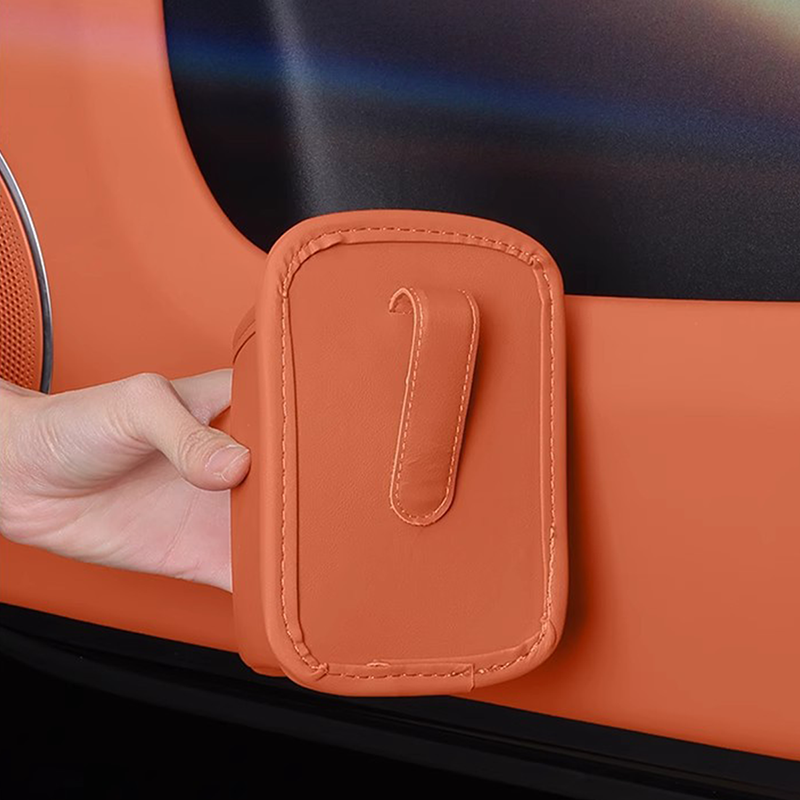 Leather Car Cup Holder & Organizer – Extra Storage for Drinks, Phone & Essentials